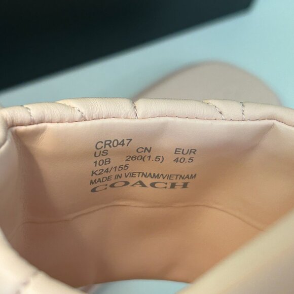 Coach Holly Quilted Leather Sandal - Picture 12 of 14